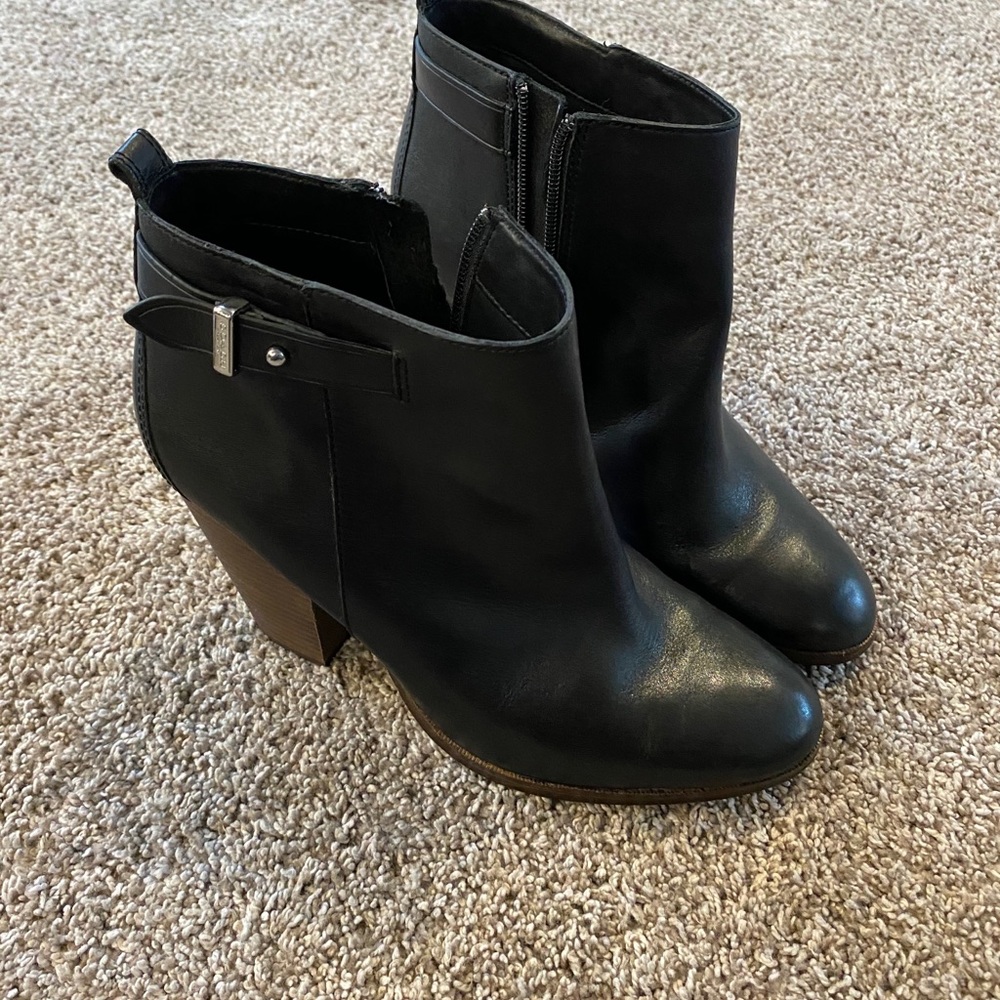 Coach leather ankle boots